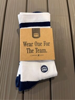 Navy Crew Socks